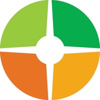 orange and green circle