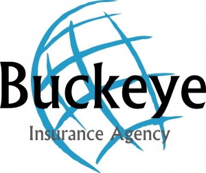 buckeye insurance logo  - blue on white background